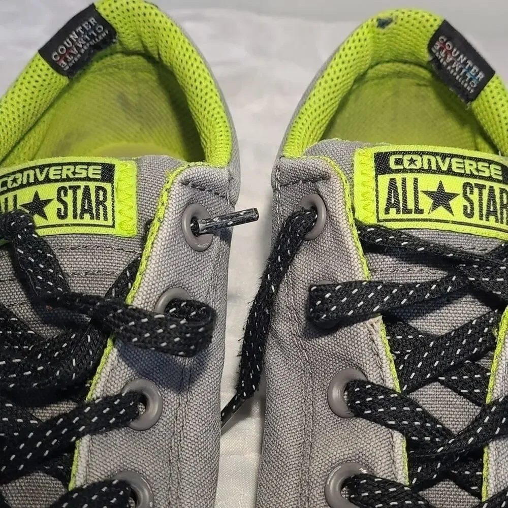 Converse grey neon